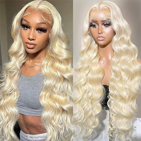 Pizazz Hair 613 Blonde Body Wave  13x6 HD  Lace Front Wigs 180% Density
