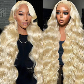 Pizazz Hair 613 Blonde Body Wave  13x6 HD  Lace Front Wigs 180% Density
