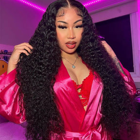13x6 Full HD Lace Wigs Deep Wave Human Hair Parting Max Wigs Pre Plucked Natural Hairline