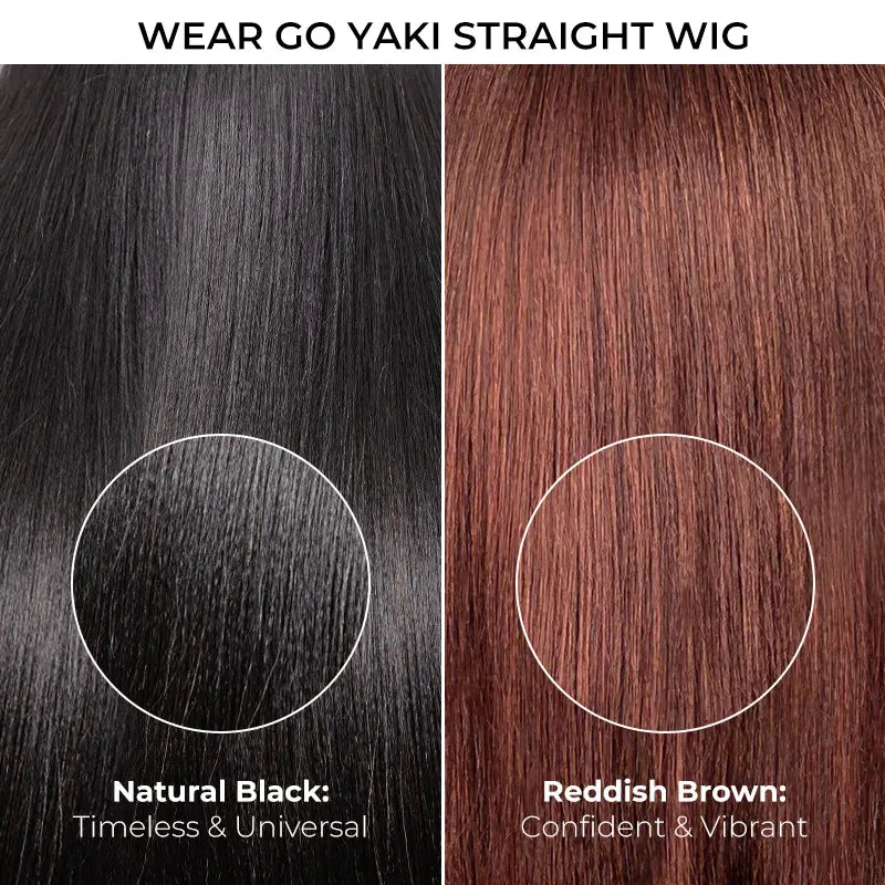 Glueless Layered Cut Yaki Straight Pre-Cut 13X6 Hd Lace Bob Wig With Drawstring Human Hair Wig