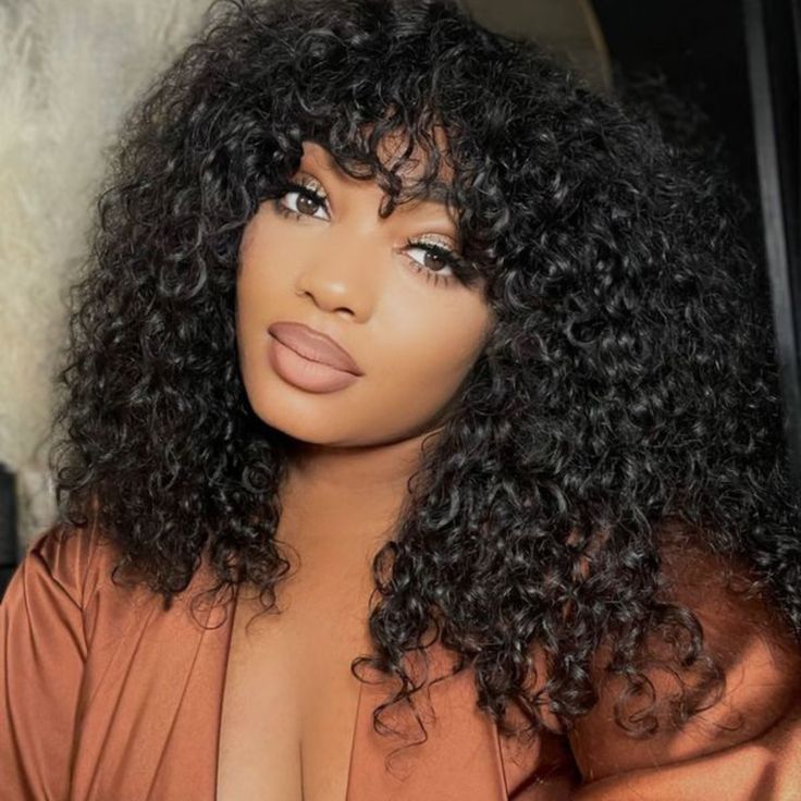 Lace Front Wigs with Bangs