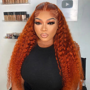 Ginger Color Water Wave 13*4/13*6 HD Lace Front Wigs