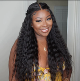 Water Wave 5x5 Closure Wig Natural Wave Human Hair Glueless Wig with Pre Plucked Hairline