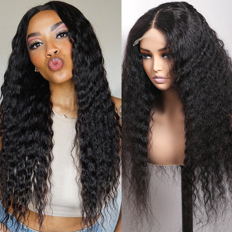 Pizazz Hair Flowy Bohemian Curls Wig Curly Glueless  13x6 Wig Pre-plucked Human Hair wigs