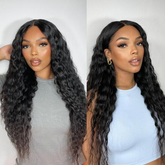 Water Wave 5x5 Closure Wig Natural Wave Human Hair Glueless Wig with Pre Plucked Hairline