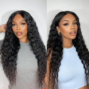 Flowy Bohemian Curls Wig Curly Glueless 8x5 Closure Lace Wig Pre-plucked Human Hair wigs
