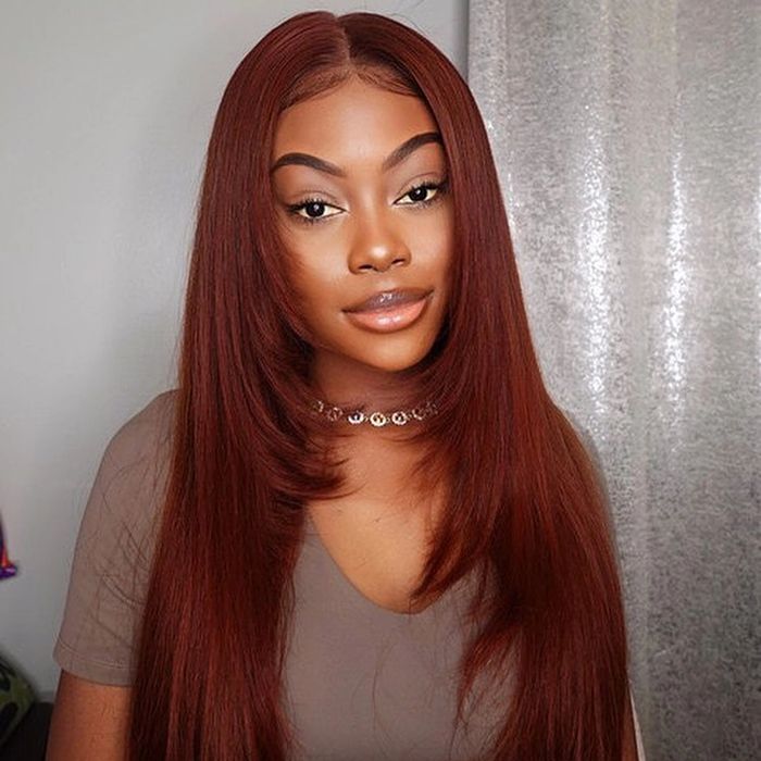 Reddish Brown HD Lace Wigs