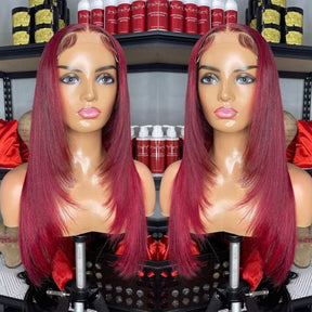 99J Burgundy Color Wigs