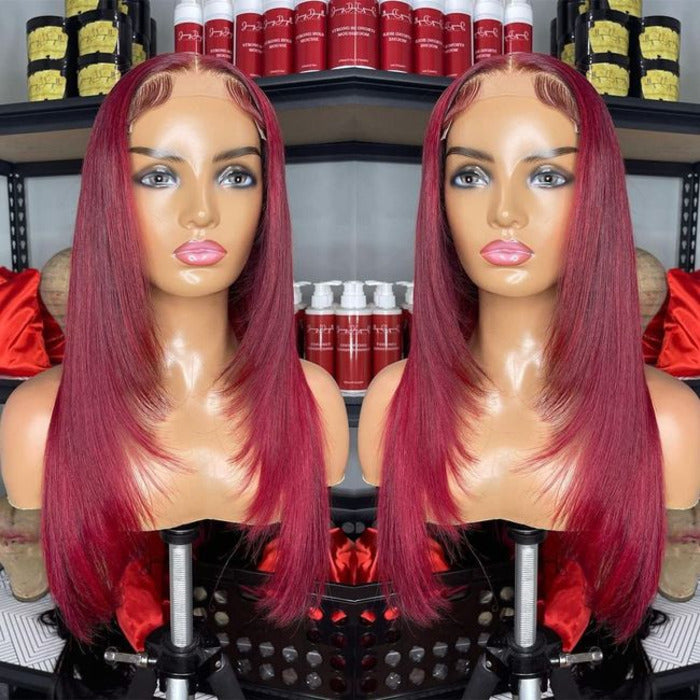 99J Burgundy Color Wigs