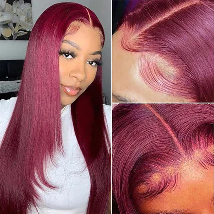 99J Burgundy Color Wigs
