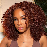 #99J/#33 Colored Bob Wig 13*4/4*4 HD Lace Human Hair Bob Wig For Women
