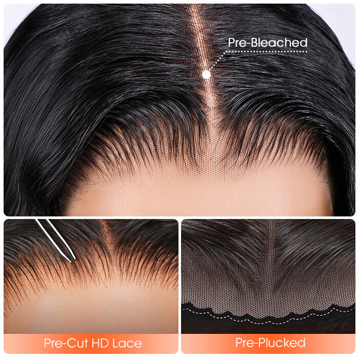 Effortless Burmese Curly Wig with Finger Coil Ends Pre Cut 5x5 HD Lace Human Hair Glueless Wig Quick Install for Beginner