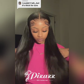 Straight Lace Front Wigs with Bleached Knots 13x6 HD Transparent Lace Frontal Wigs
