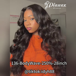 Pizazz Pull & Go Glueless Wig 13×6  Body Wave  Wig Invisi-Drawstring Pre-Everything Human Hair Wig