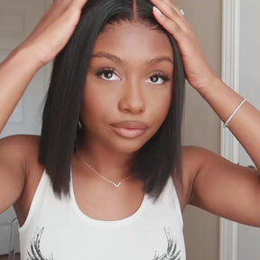 Straight Short Bob Wigs 13x4/13x6 HD Lace Frontal Wigs 100% Human Hair Bob Wigs