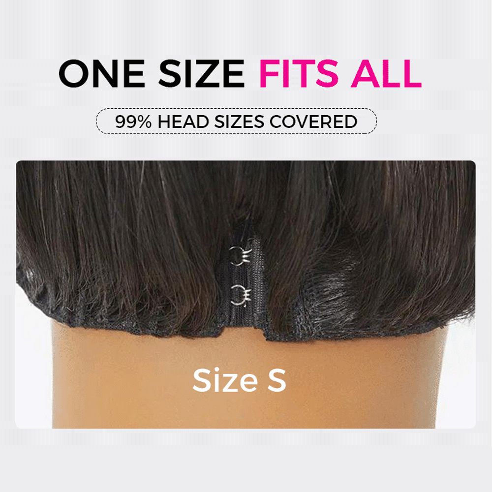 Pizazz 8X5 Glueless Chestnut Brown Ombre T1b/4 Lace Front  Wig Human Hair Pre Plucked Pre Bleached 250 Density Lace Front Wigs (18Inch)