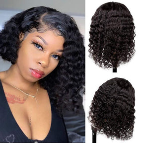 Deep Wave Short Bob Wigs