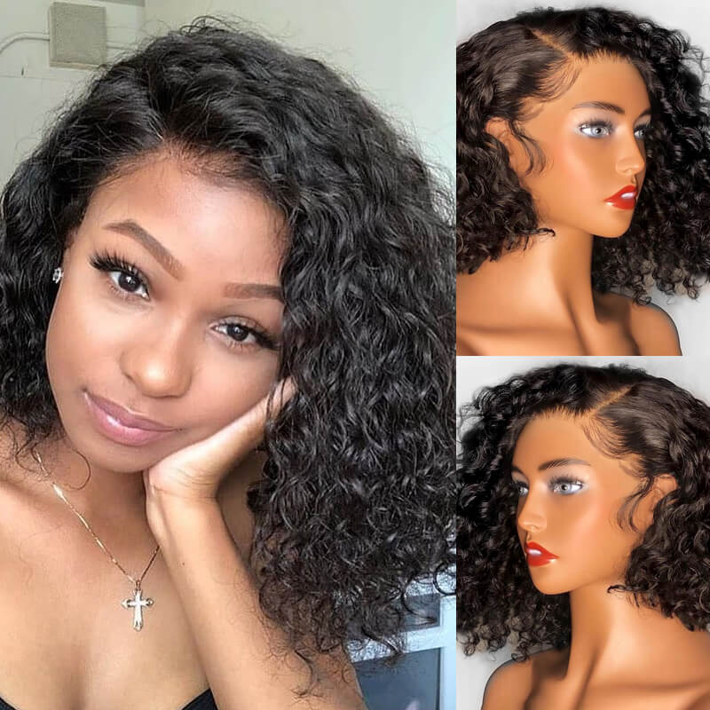 Deep Wave Short Bob Wigs