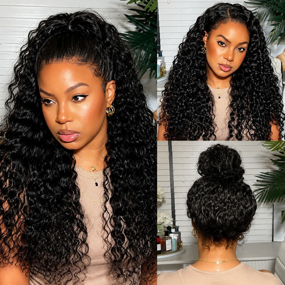 220%/250% Density Deep Wave 360 HD Lace Wig Glueless Wear & Go with Realistic Baby Hair