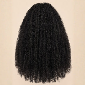 4c Edges kinky Curly Wig Human Hair Undetectable Invisible 360 HD Lace Frontal Wig