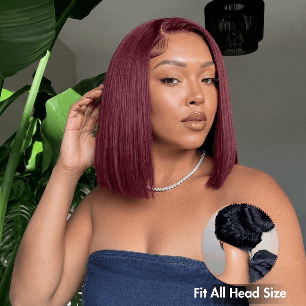 2 Wigs Set |  5x5 HD Lace  Pixie Curly Lace Wig  & 5X5 HD Lace #4 Chocolate Brown Short Bob Wig Flash Sale