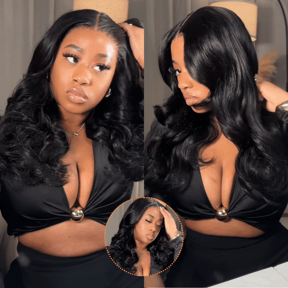 360 HD Lace Frontal Body Wave 220% Density Human Hair Wig with Bleached Knots & Invisi Strap Snug Fit