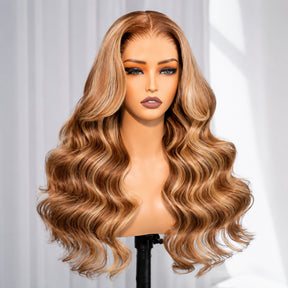 360 Lace Frontal Wig Body Wave Virgin Human Hair Wigs HD Pre-plucked Breathable Lace Wig