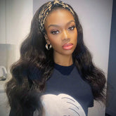 Body Wave Affordable Headband Wig Human Hair Wigs For Women High Density