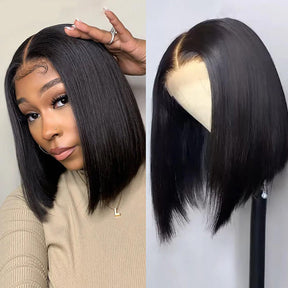 Short Bob Wigs Human Hair 5*5 Straight Lace Closure Bob Wigs For Women