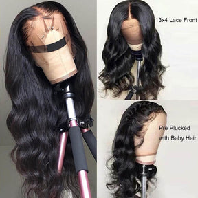 13*4 HD Lace Frontal Wigs Skin Melt Transparent Human Hair Wigs
