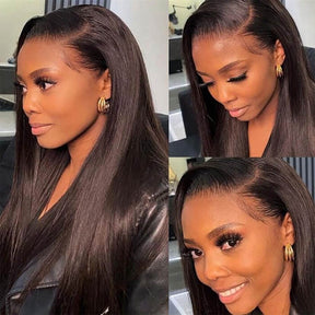 Human Hair HD Lace Front Wig Straight 13x6 13x4 5x5 NEW Clear Lace & Clean Hairline 100% Glueless Wig