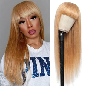 Honey Blond Human Hair Wigs