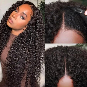 Affordable V Part Curly Wig Popular Human Hair Wigs Easy Install Wig