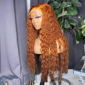 Ginger Color Water Wave 13*4/13*6 HD Lace Front Wigs