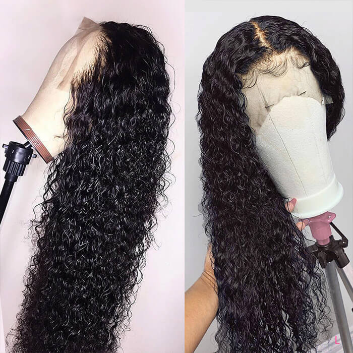 Curly 13x6 New Clear HD Lace Front Wigs Human Hair Lace Wigs Pre Plucked