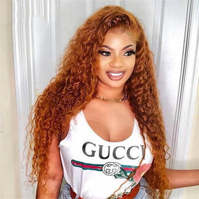 Ginger Color Water Wave 13*4/13*6 HD Lace Front Wigs