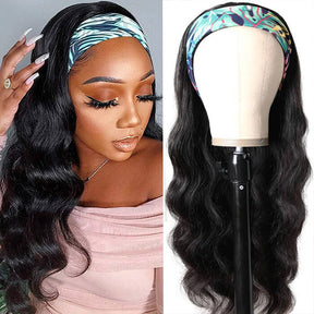 Body Wave Affordable Headband Wig Human Hair Wigs For Women High Density
