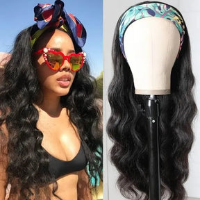 Body Wave Affordable Headband Wig Human Hair Wigs For Women High Density