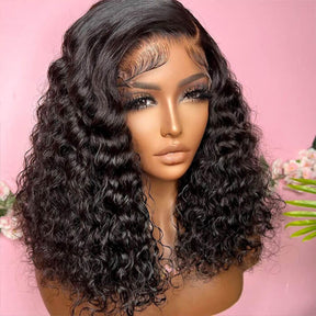 Short Bob Wig 13*4 HD Lace Human Hair Frontal Wig With Natural Hairline For Women Pre Plucked