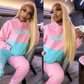 Honey Blonde 613 Color Silk Straight Lace Front Human Hair Wigs Preplucked HD Lace