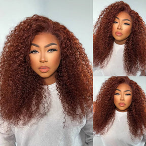 reddish brown jerry curly wig