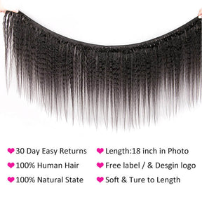 Wholesale Kinky Straight Remy Hair Weave 3 Bundles Virgin Human Hair Extensions