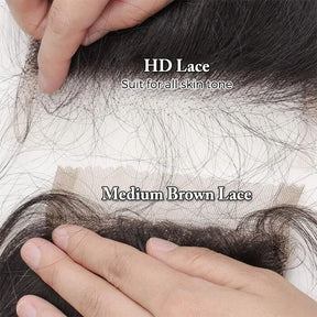 Deep Wave 4*4 HD Transparent Lace Closure Wigs Affordable Human Hair Wigs