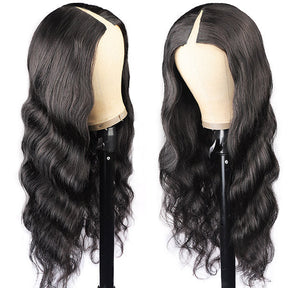 Body Wave Glueless Thin Part Wig V Part Wig Human Hair Wigs Wear And Go Wig