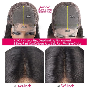 Kinky Straight Wig With Natural 4C Hairline