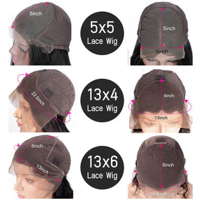 Human Hair HD Lace Front Wig Straight 13x6 13x4 5x5 NEW Clear Lace & Clean Hairline 100% Glueless Wig