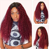 V Part Human Hair Wigs