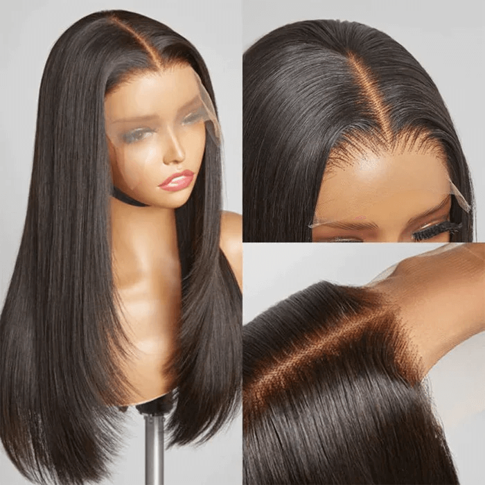 haircut straight wig