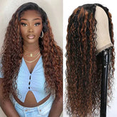 V Part Wigs Human Hair